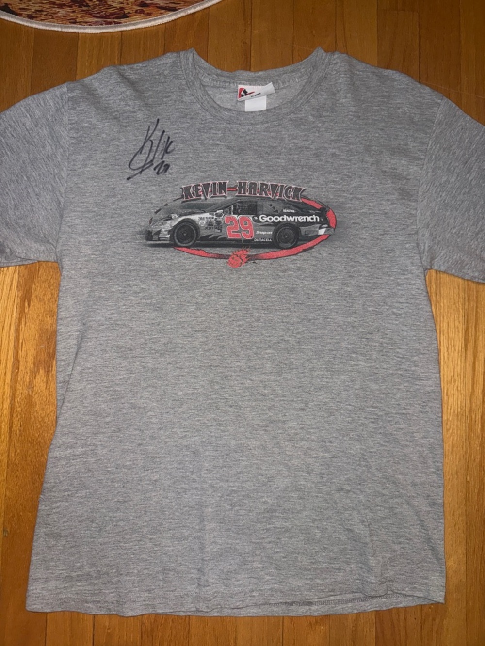 [Signed] Chase Authentics Gray Graphic Kevin Harvick No.29 Tee